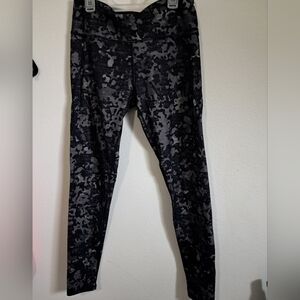 Sweaty Betty The Power Legging Full Length  Black Gray Camouflage Women's M